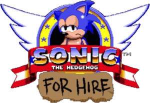 This is the Avatar Image for the Sonic For Hire Sonic (Lowbrow/Dorkly) AI Voice and Text to Speech Generator